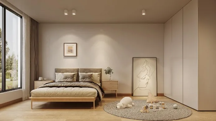 Cas de design d’intérieur complet | Un style bois naturel apaisant, qui fait ressentir une forte présence de la nature