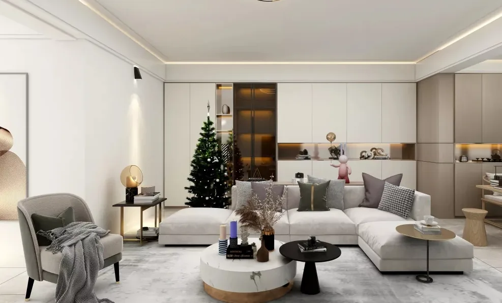 Cas de design d’intérieur complet: un espace de vie à la fois confortable et inspirant