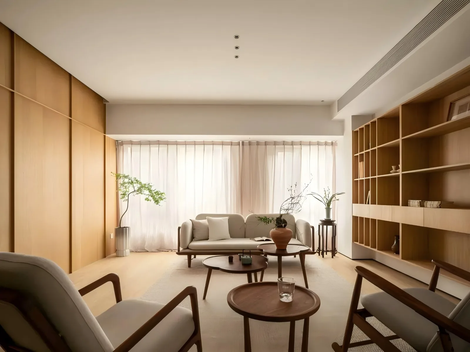 全屋设计案例|轻中式全屋定制,实现一个家未来的期待